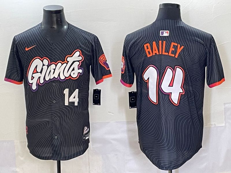 Men 2025 San Francisco Giants #14 Bailey Black Joint Name Nike MLB Jersey style 3->san francisco giants->MLB Jersey